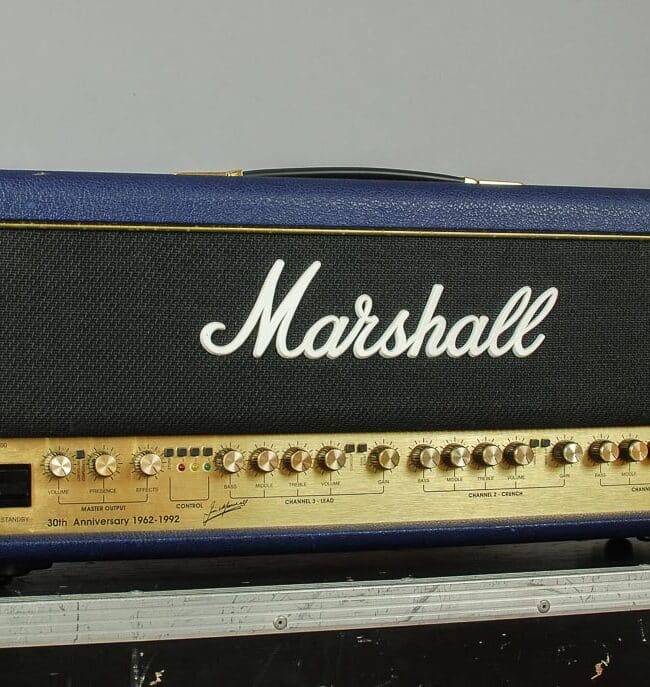 Marshall 6100 30th Anniversary Head Blue Tolex 1992